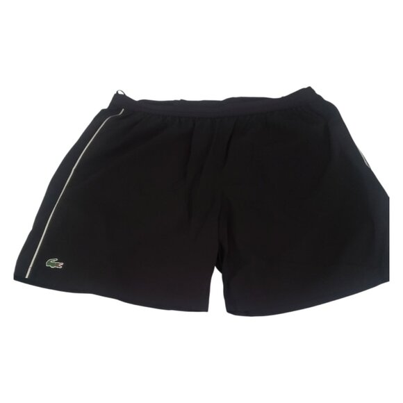 CT2235 Lacoste NWOT Mens Black Athletic Shorts 3XL - Picture 1 of 6